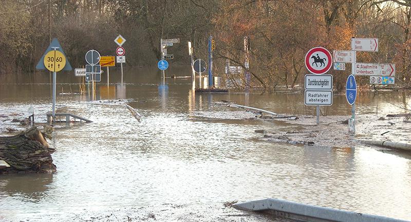 Starkregen und Überflutung
